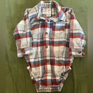 9M Flannel Onesie